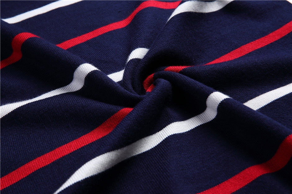 Thijs Striped Sweater with O-Neck