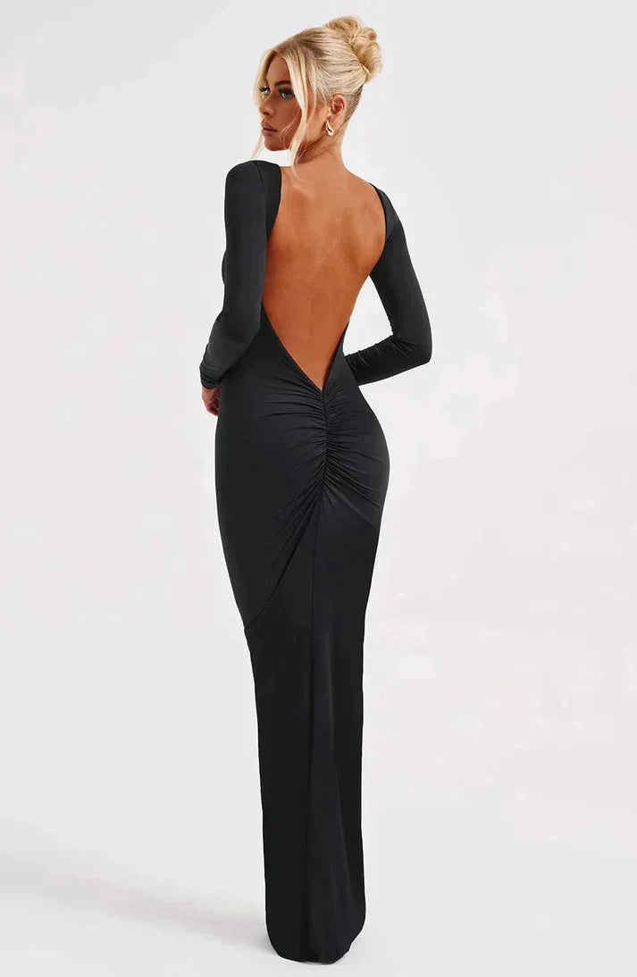 Nikki - Low Back Maxi Dress