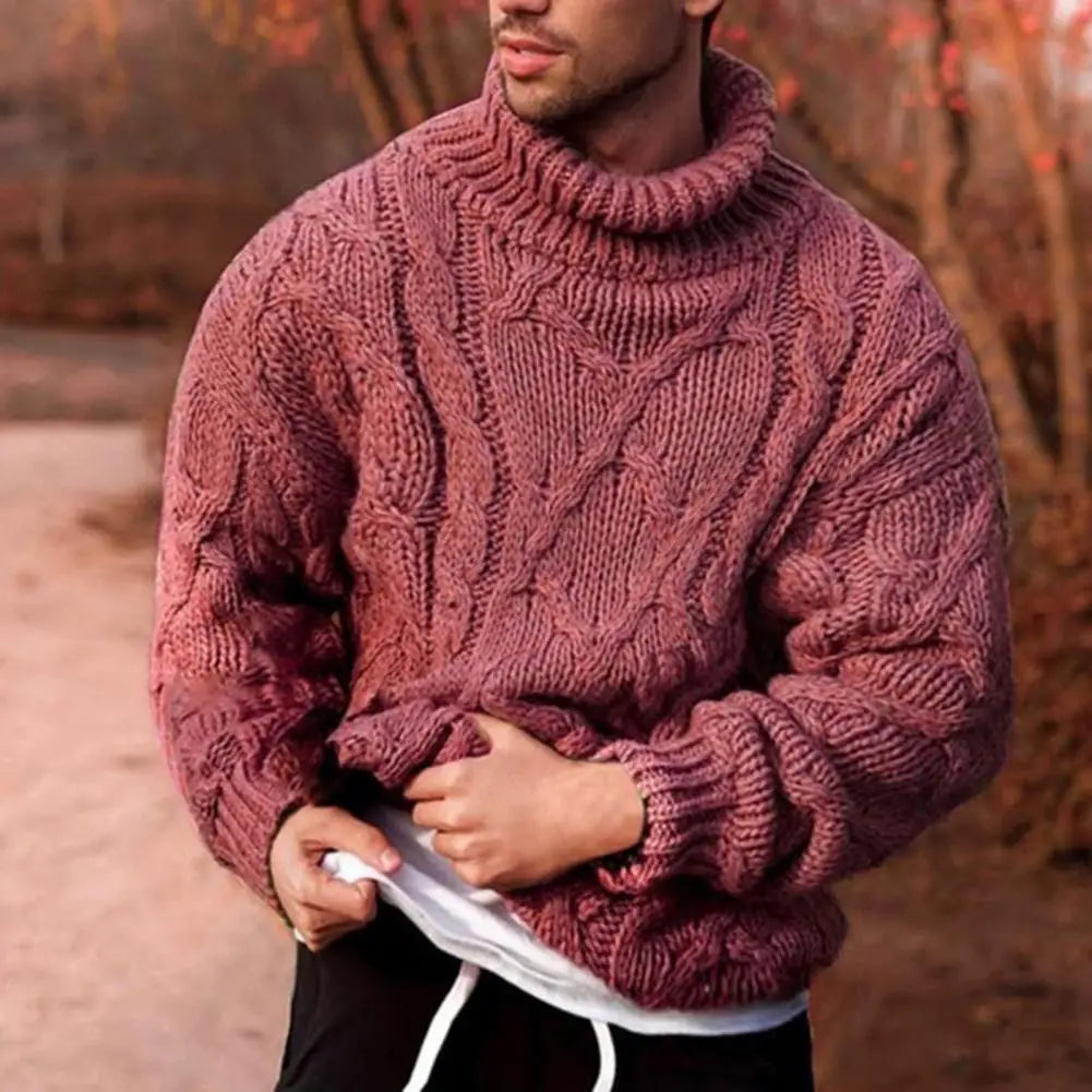 Men's Braided Knitted Sweater - Jenson
