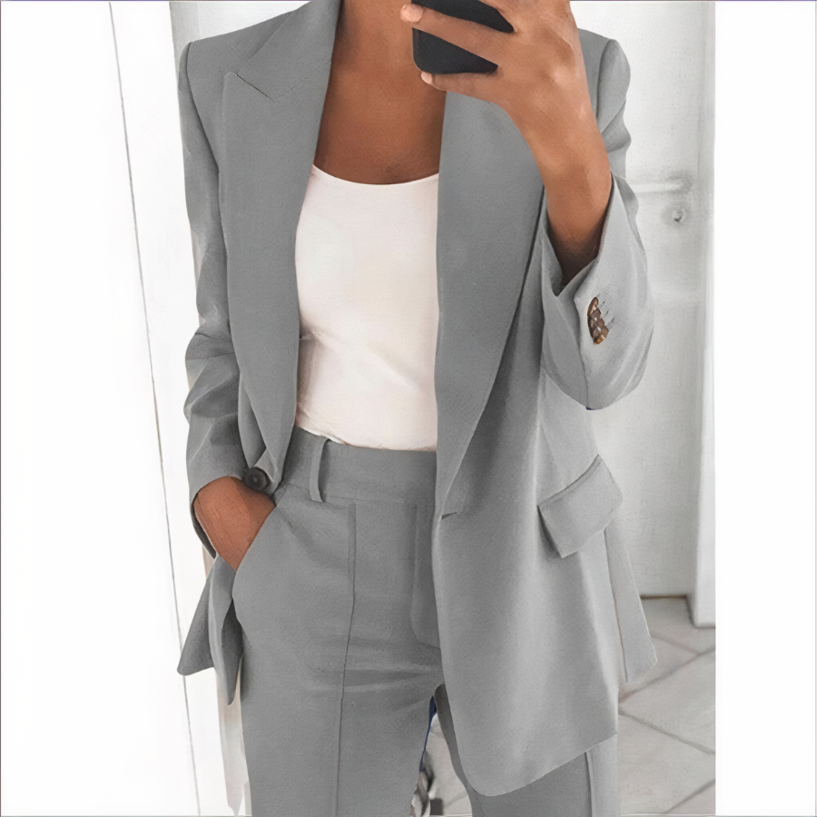 Trendy Blazer and Trouser Set for Women - Sanne