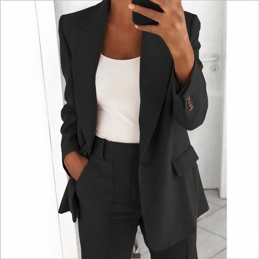 Trendy Blazer and Trouser Set for Women - Sanne