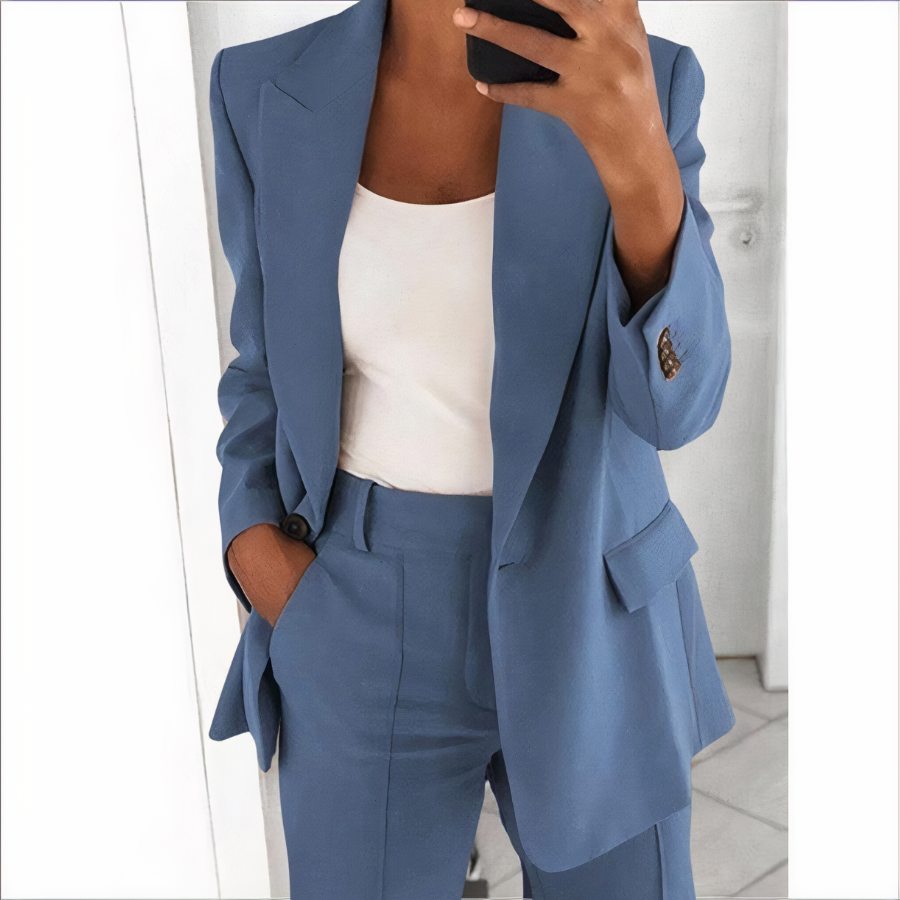 Trendy Blazer and Trouser Set for Women - Sanne
