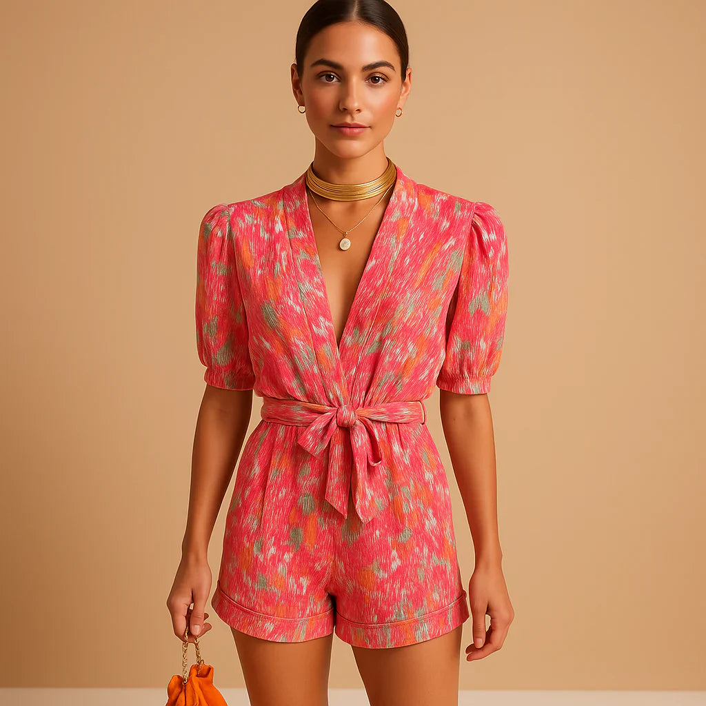 Playful Summer Look with Puff Sleeves
