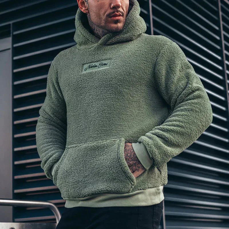 Long sleeve plush hoodie- Louis