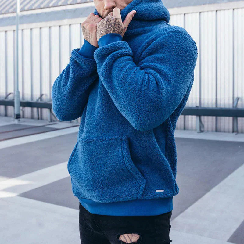 Long sleeve plush hoodie- Louis