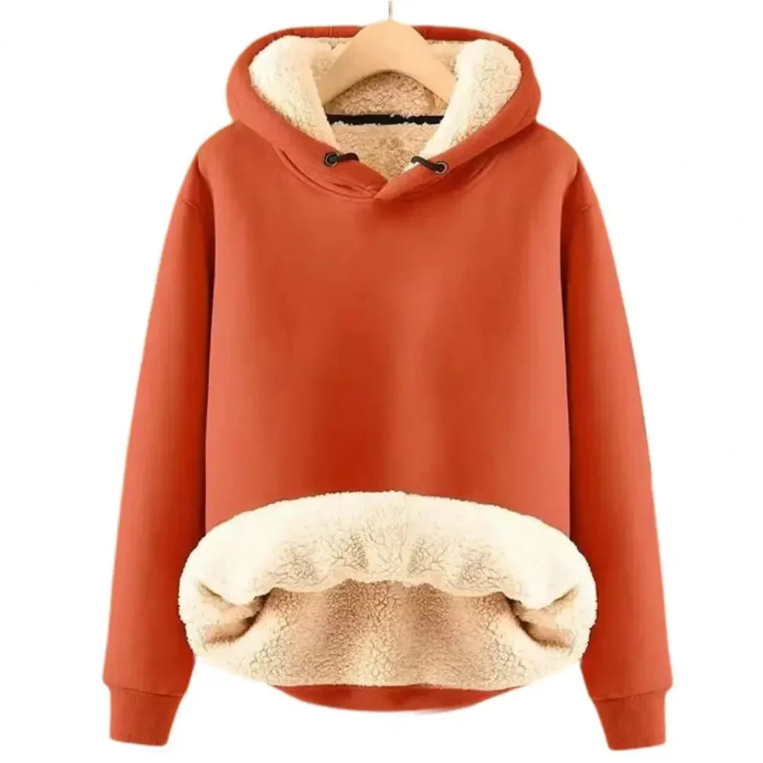 Soft & Warm Women's Hoodie with Cozy Fleece Lining