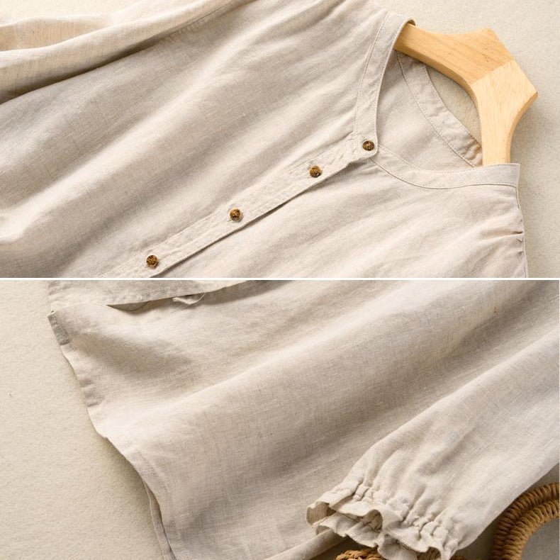 Jelena | Vintage Summer Women's Blouse - Stylish & Light for Warm Weather