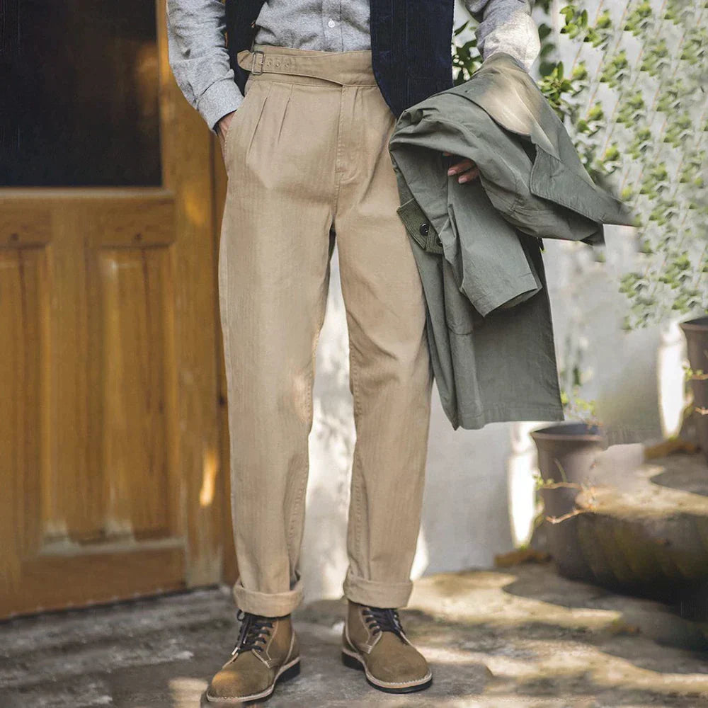 Harrison - Gurkha Pleated Front Trousers