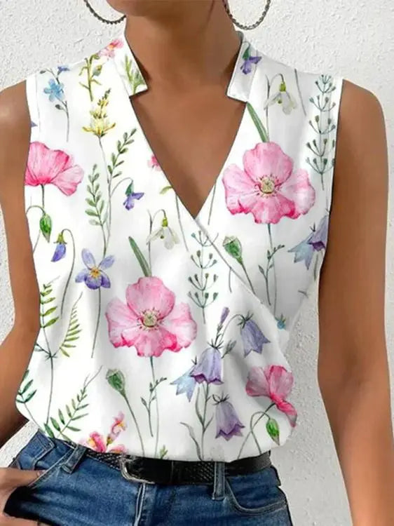 Stylish Women's Summer Blouse with Flowy Fit – Rania