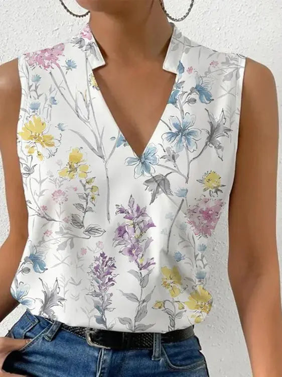 Stylish Women's Summer Blouse with Flowy Fit – Rania