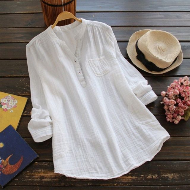 Muslin Blouse Shirt in Various Colors