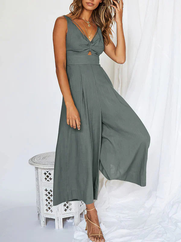 Corinne - V-neck and neckline jumpsuits