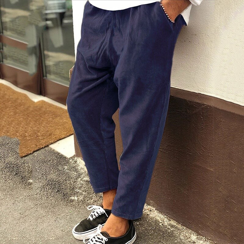 Steven - Corduroy casual loose trousers for men