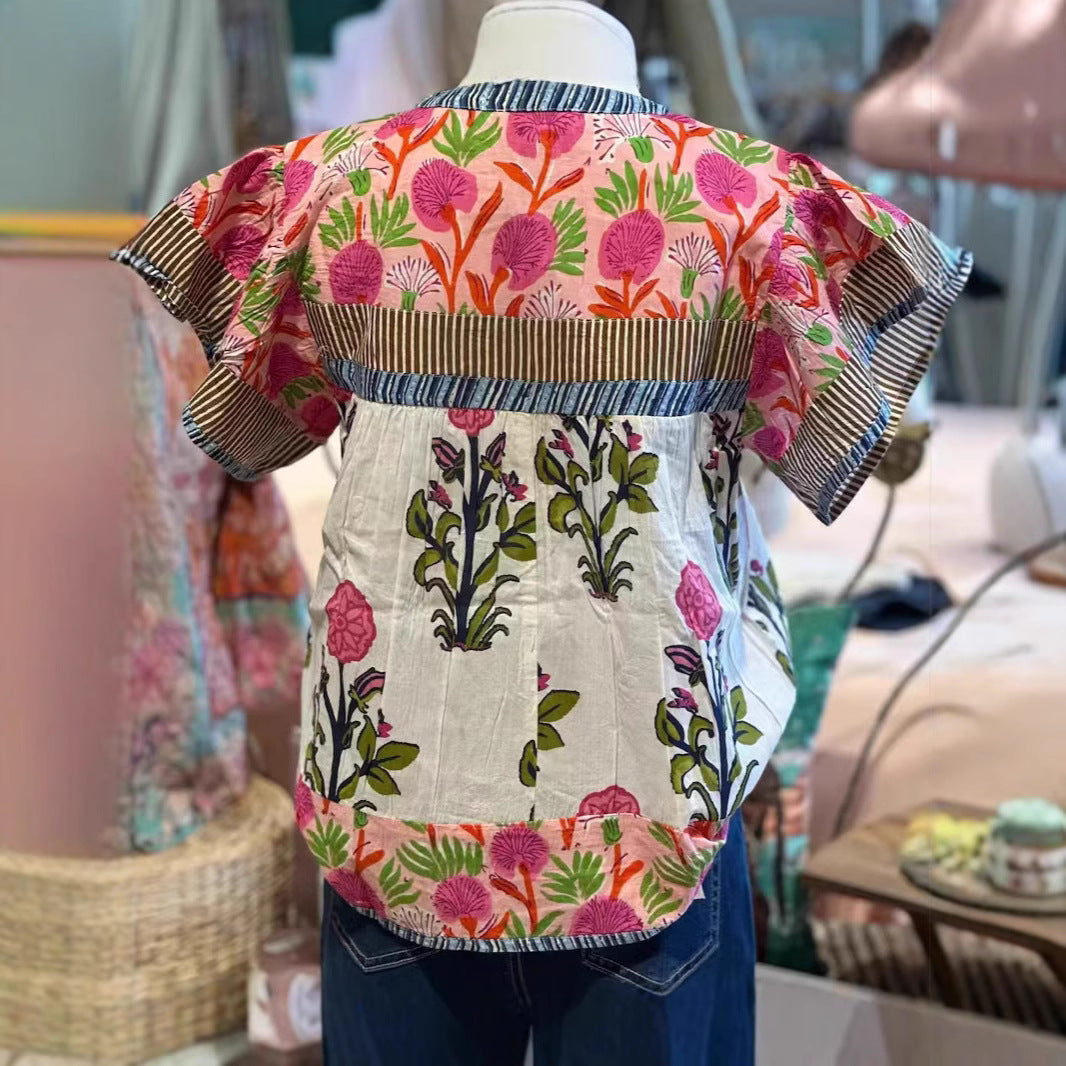 Sarah | Embroidered Boho Blouse