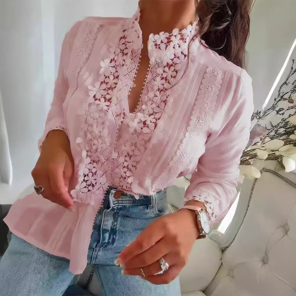 Marga - Floral Lace Blouse