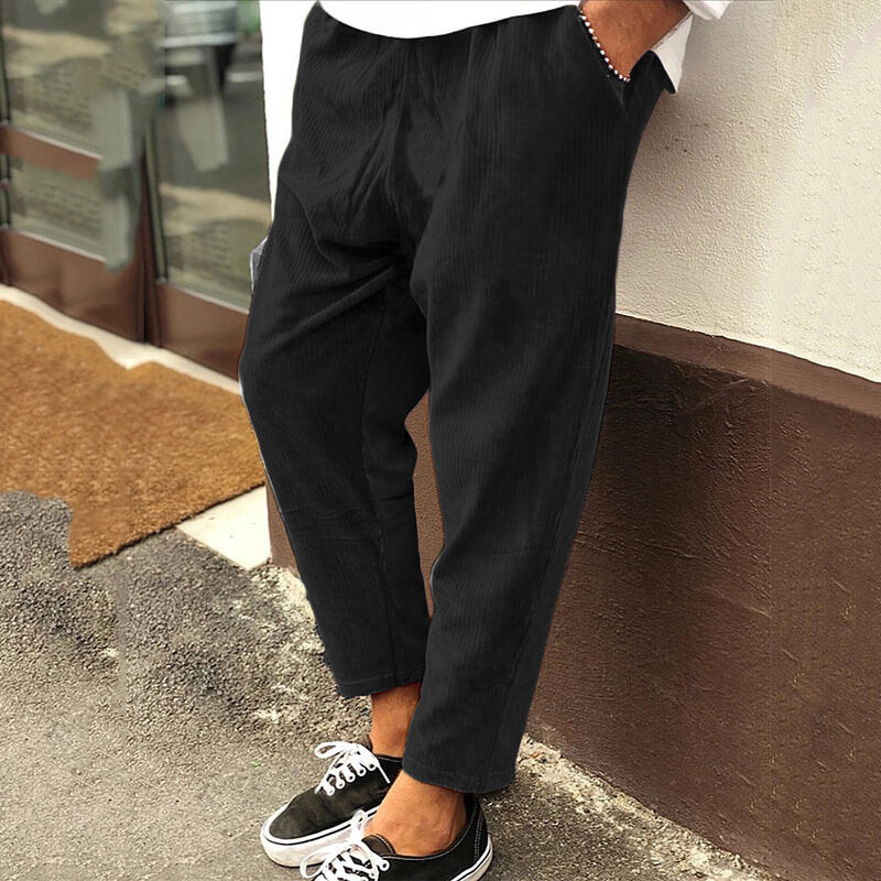 Steven - Corduroy casual loose trousers for men