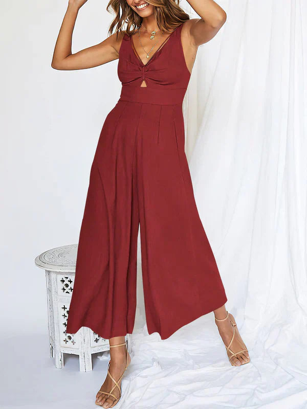 Corinne - V-neck and neckline jumpsuits