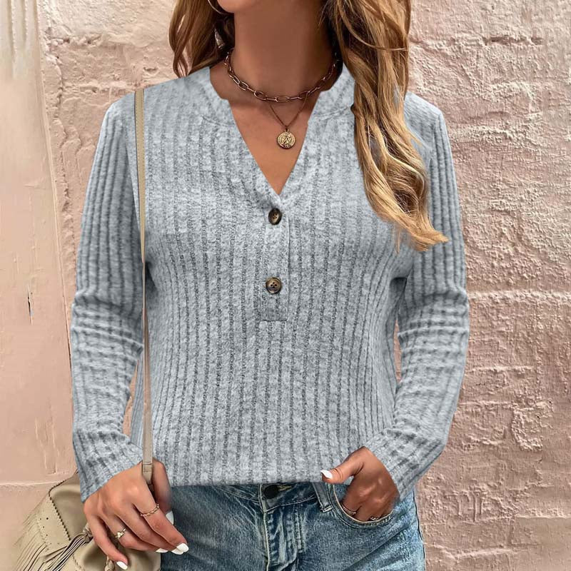 Tereza | - Women's casual plain textured blouse