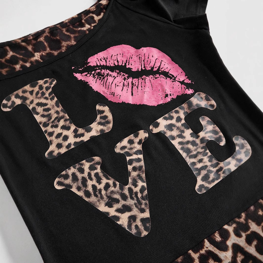 Trendy Women's Off-Shoulder Shirt with Leopard Print – Zaria