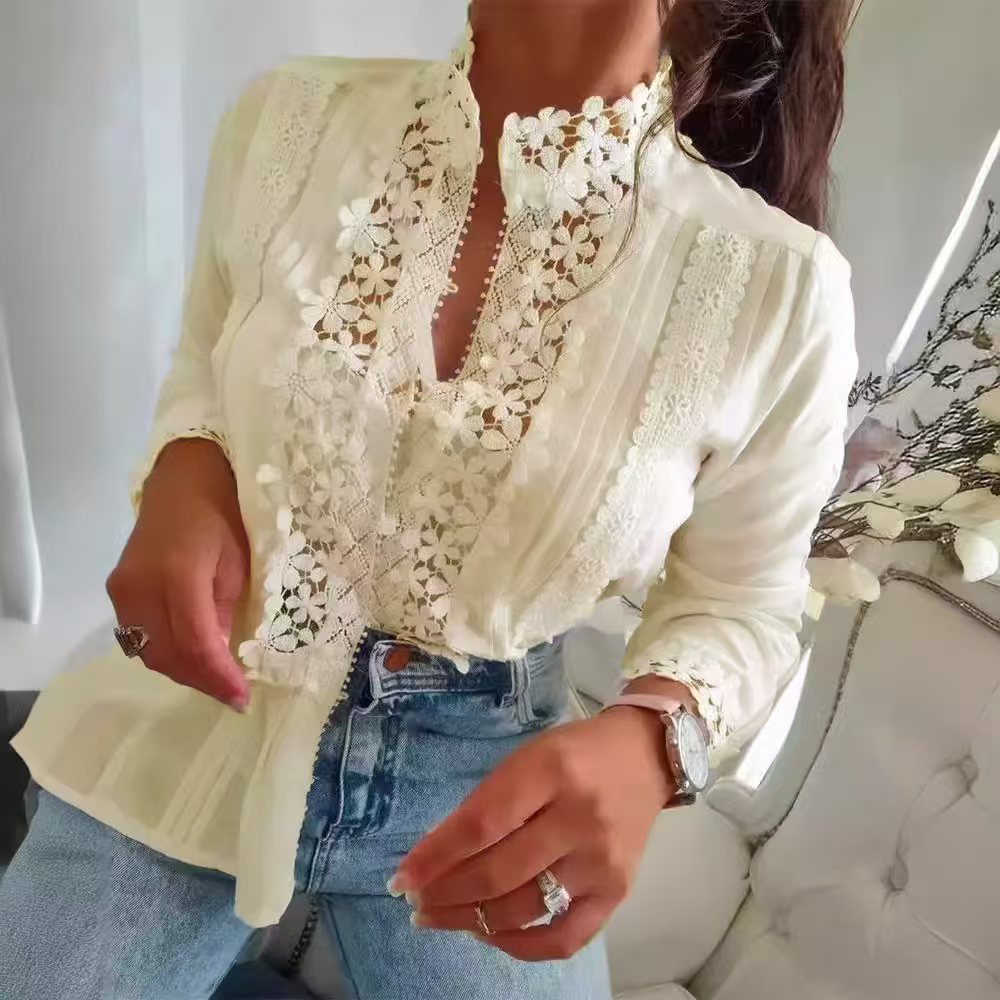 Marga - Floral Lace Blouse