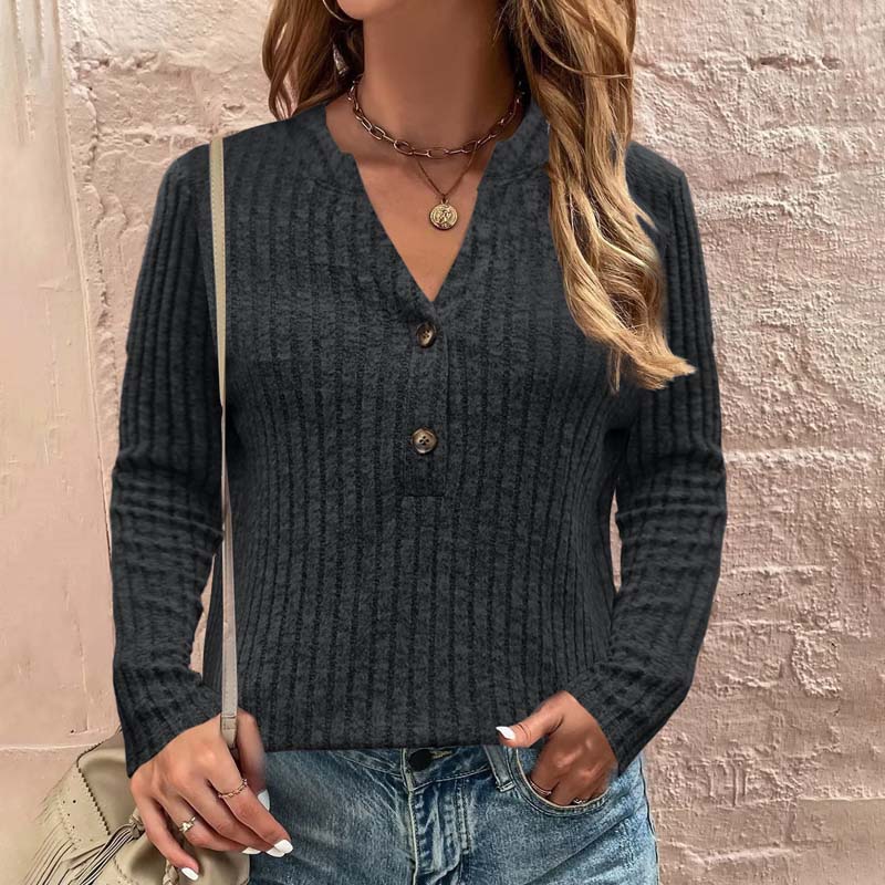 Tereza | - Women's casual plain textured blouse