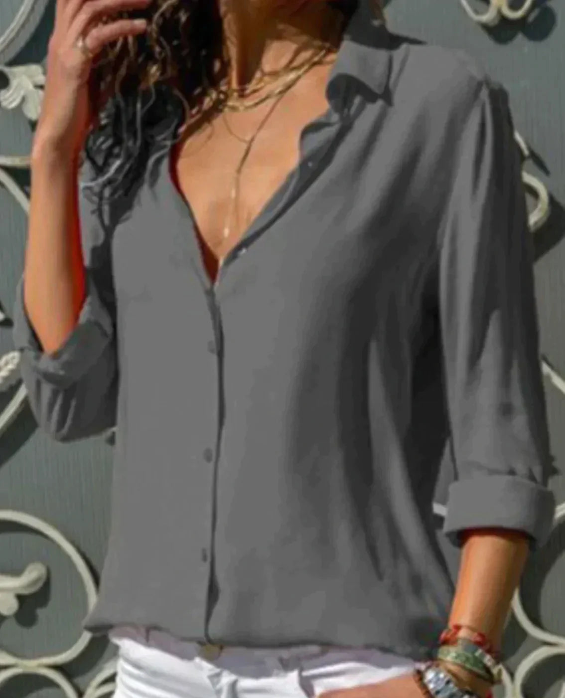 Olivia – Satin Blouse for Women