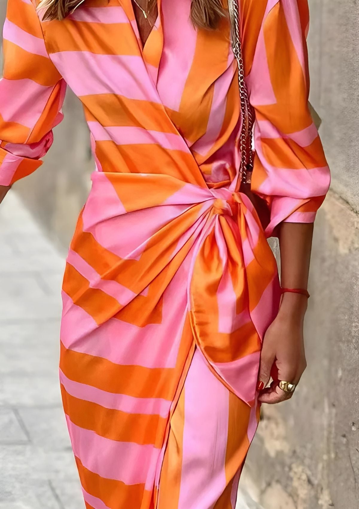 Amalia – Wrap Dress with Print