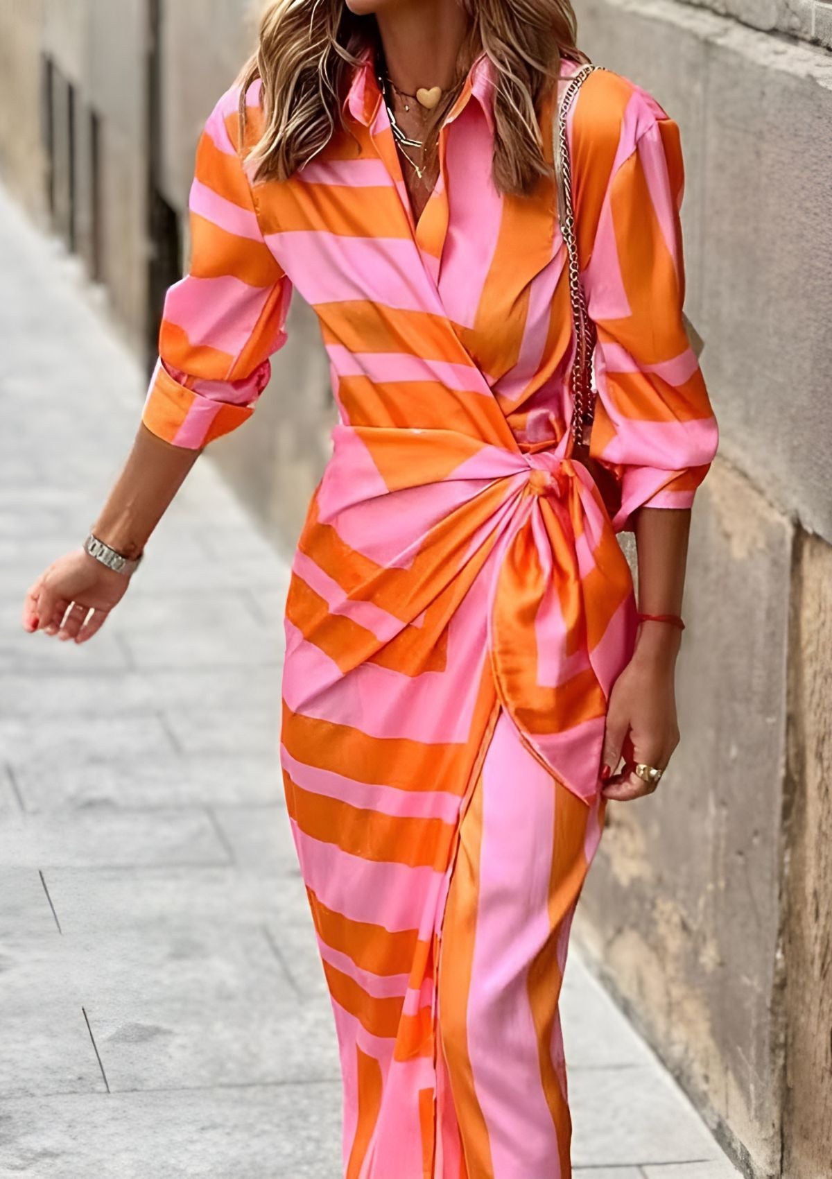 Amalia – Wrap Dress with Print