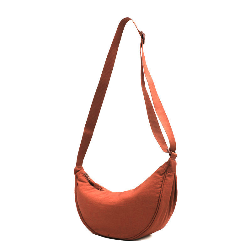 Spacious Nylon Shoulder Bag for Women