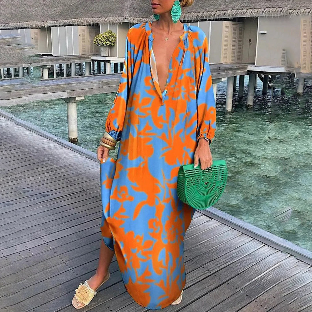 Boho Maxi Dress: Breezy Summer Dress in Bohemian-Chic Style