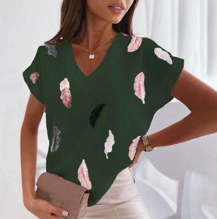 Africa - Fashion T-shirt with V-neck