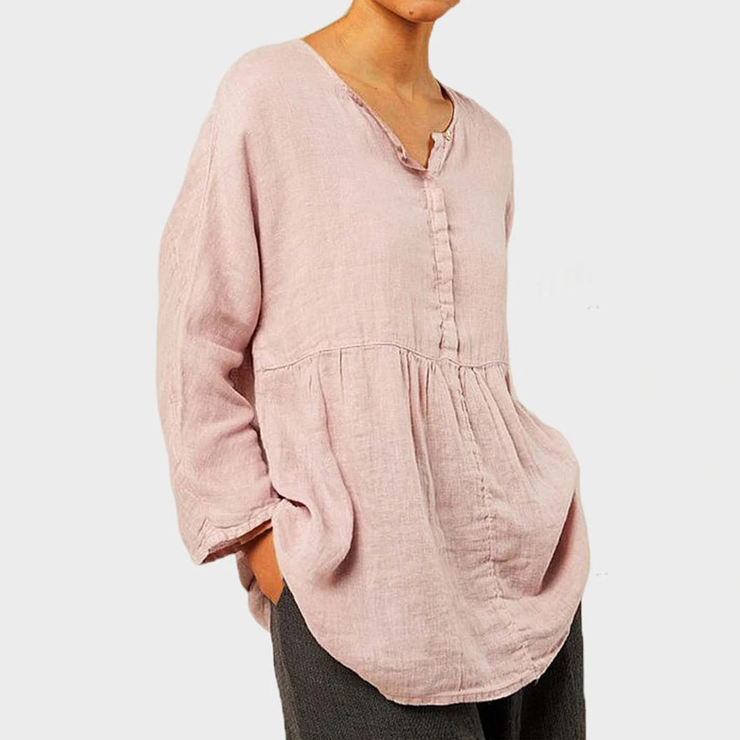 Nikolina | - Women's casual breathable loose-fit blouse