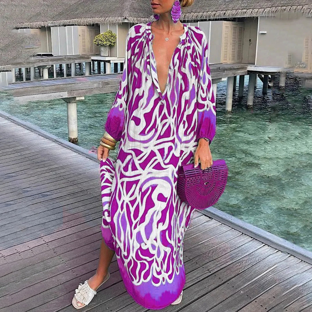 Boho Maxi Dress: Breezy Summer Dress in Bohemian-Chic Style