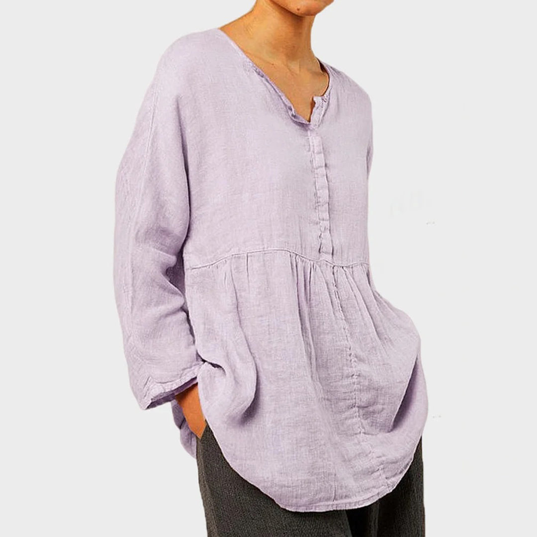 Nikolina | - Women's casual breathable loose-fit blouse