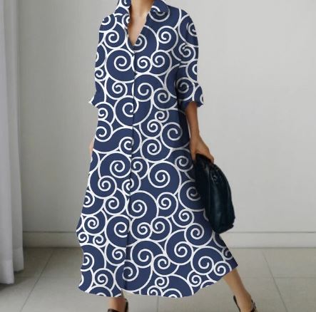 Lucille - Women's dress with print