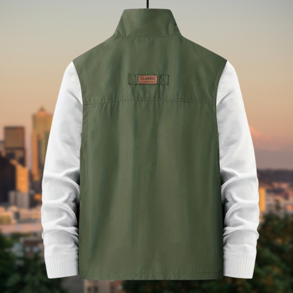 Breeze - Men's Vest with Multi-Pockets and Zip