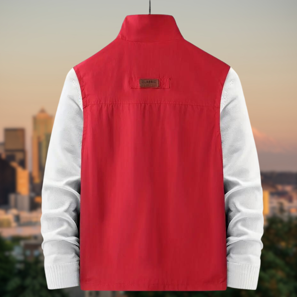 Breeze - Men's Vest with Multi-Pockets and Zip