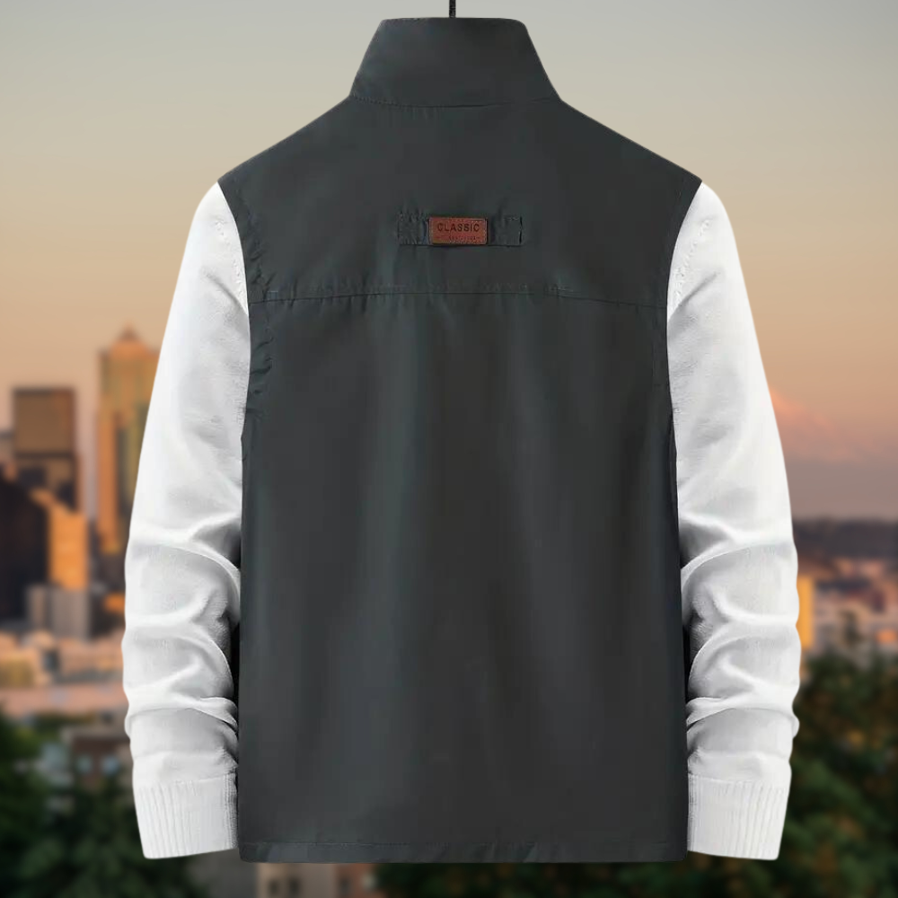 Breeze - Men's Vest with Multi-Pockets and Zip