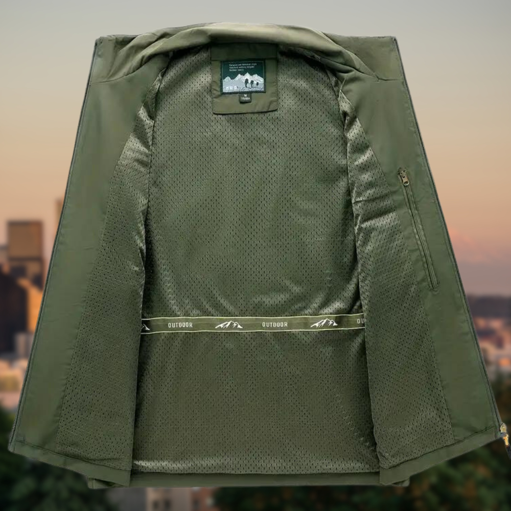 Breeze - Men's Vest with Multi-Pockets and Zip