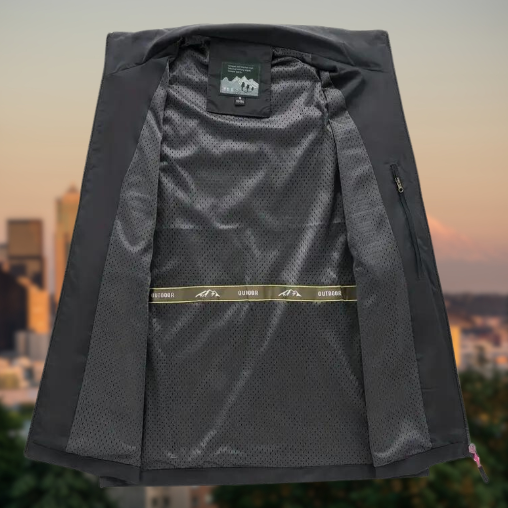 Breeze - Men's Vest with Multi-Pockets and Zip
