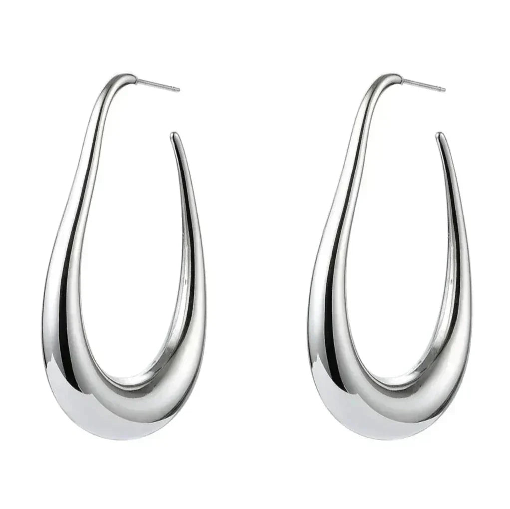 Mariah | Drop Hoop Earrings