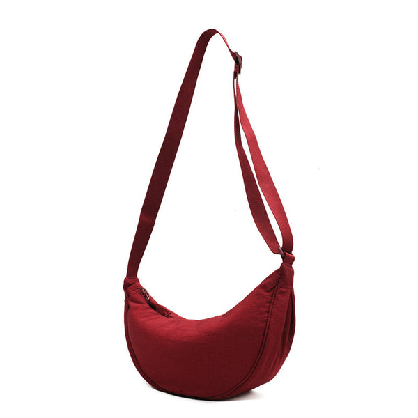 Spacious Nylon Shoulder Bag for Women