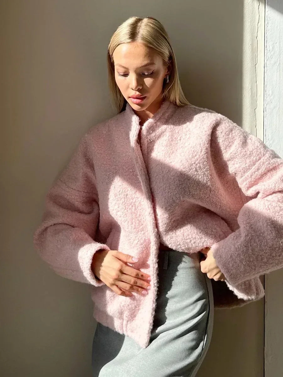 IVY | COMFORTABLE PINK CARDIGAN