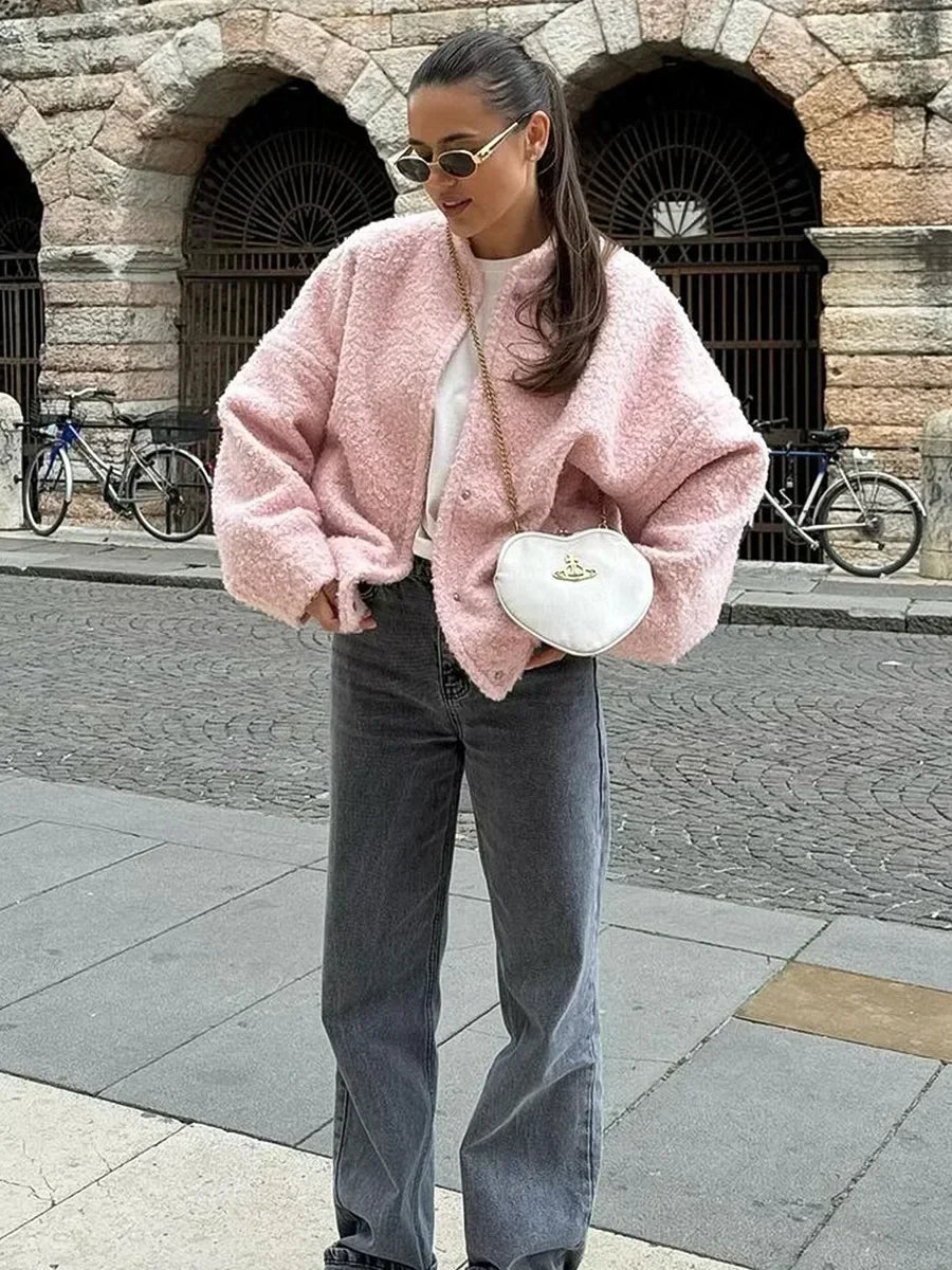 IVY | COMFORTABLE PINK CARDIGAN