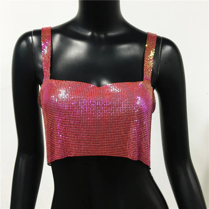 Mayuri | Women's Stylish See-Through Camisole Cropped Top - Fashionable & Light
