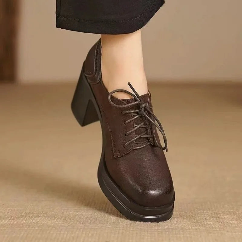 NYSSA | CHUNKY LACE-UP HEELS