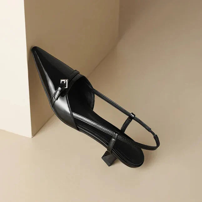 EVALYN | SLINGBACK PATENT HEELS