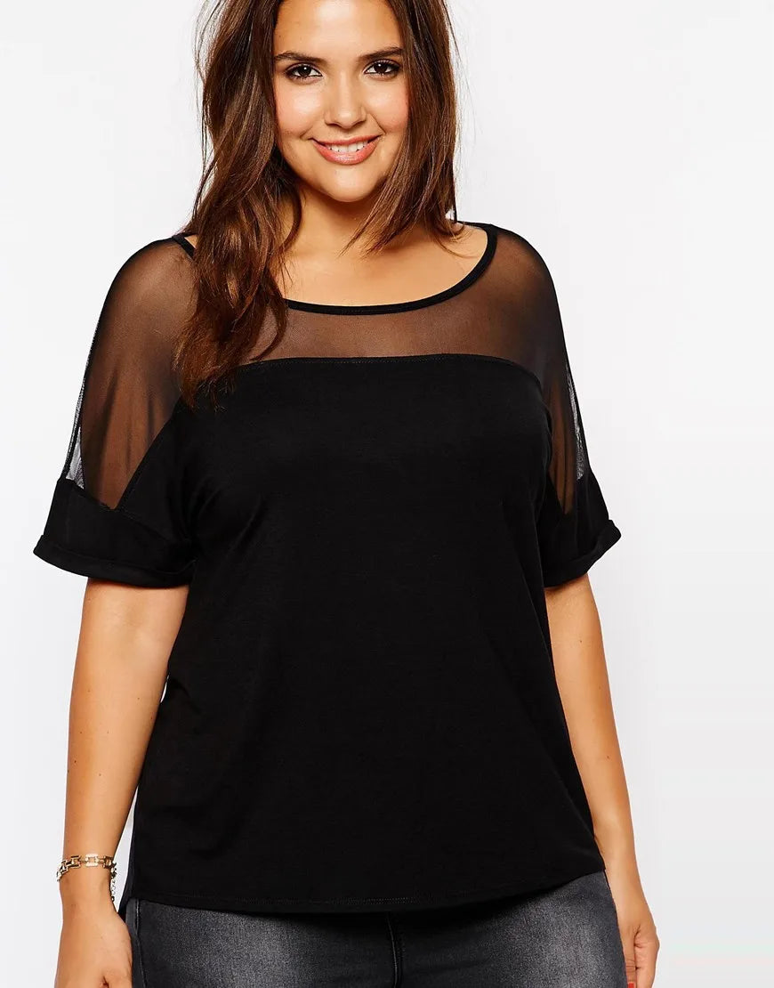 Plus Size Mesh Top for Summer 2025