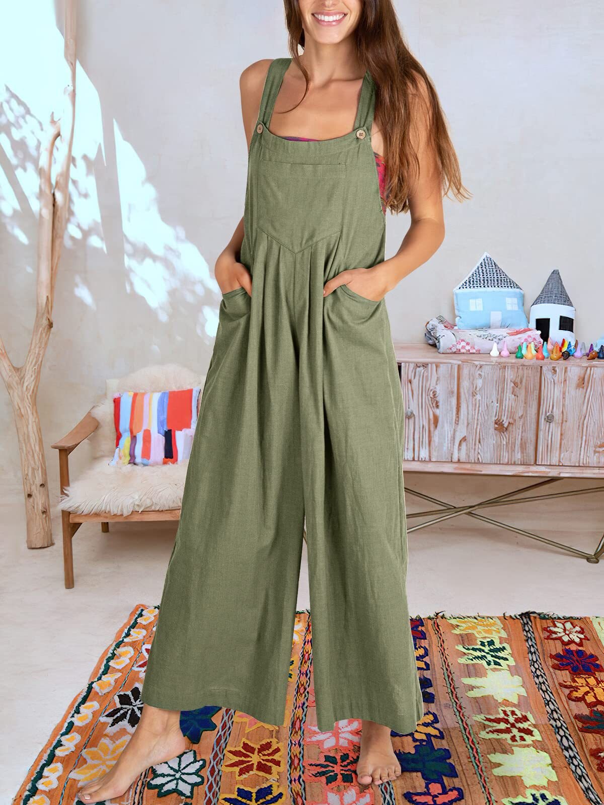 BEATRIZ - Sleeveless jumpsuit for women