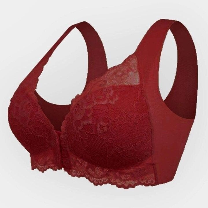 Seamless Lace-Front Closure Sports Bra – Mireya